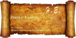 Hantz Evelin névjegykártya